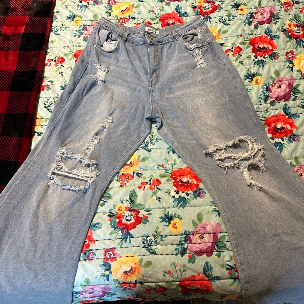 Rue21 Frayed Bell Bottoms